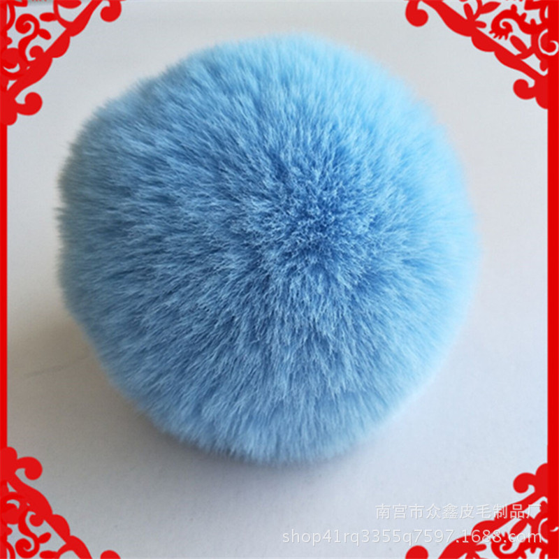 5 Stks/partij 8Cm Pluizige Faux Konijnenbont Bal Pompom Pluche Vrouwen Tas Auto Sieraden Voor Kleding Naaien Stof Accessoires faux Fur: 13