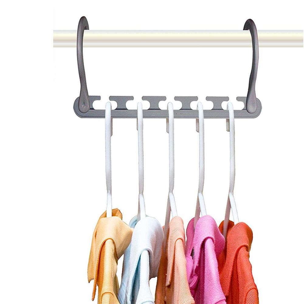 Wardrobe Storage Space-saving Hanger Hooks Plastic Hook Closet Hanger Rack Bedroom Storage Organizer Closet Shelves