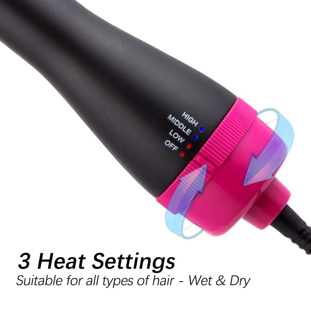 3 IN 1 One Step Hair Dryer Volumizer Electric Blow Dryer Air Brush Hair Straightener Curler Comb Hair Dryer And Styler
