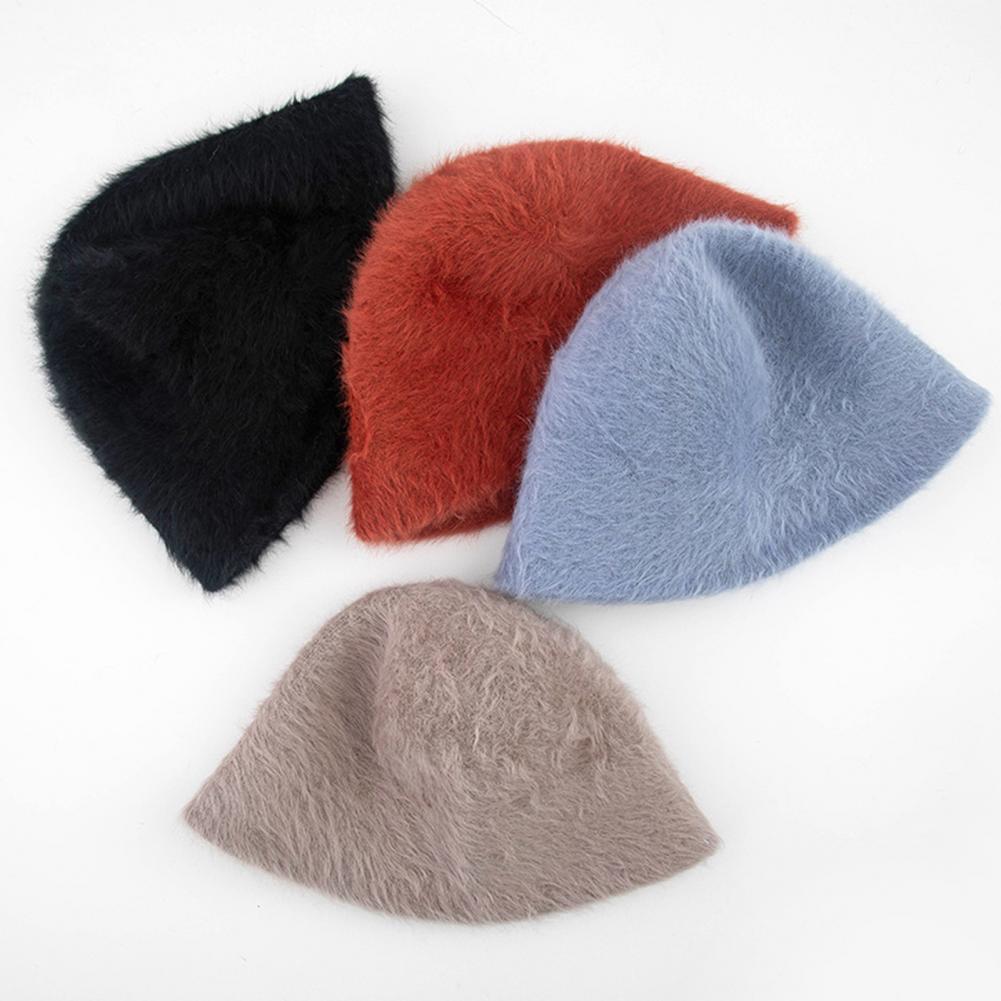 Red faux fur bucket hat - België