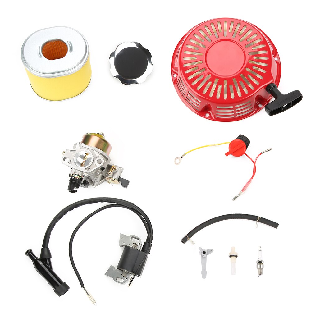 Filtro de aire de bujía de bobina de encendido, consumibles de motor de gasolina de automóvil, 9 piezas, para Honda GX340, GX390