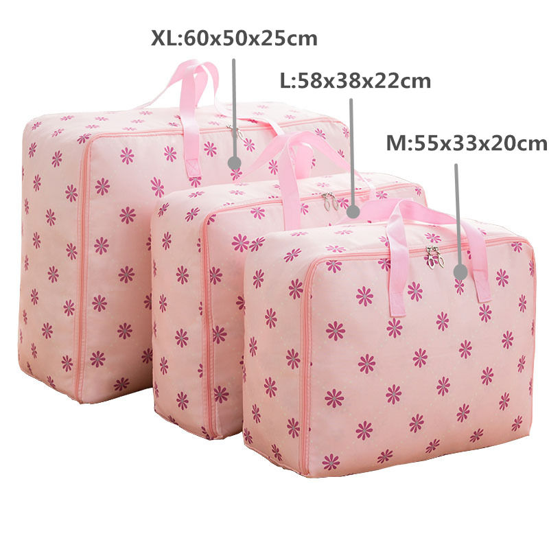 Sac de rangement en tissu Oxford | Ensemble de 3 pièces/ensemble, sac à bagages mobile, organisateur de placard étanche, boîtes de rangement M + L + XL, conteneur de vêtements