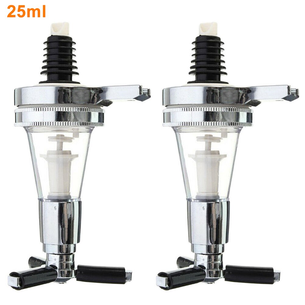 2 stuks voor wijnrekken gedraaid gemonteerd aan de muur thuis bar drankhouder drinkfles draagbare navulbare container alcohol dispenser: 25ml