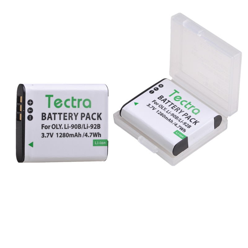 3.7V 1280mAh Li-90B Li 90B Li-92B pour batterie d'appareil photo Li92B Li90B pour Olympus Tough TG-1 TG-2 TG-3 TG-4 TG5 TG6 SH50 iHS SH60
