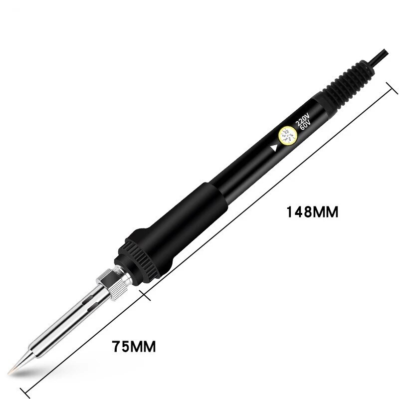 Soldering Iron 60W ON/OFF Switch Adjustable Temperature Electric Solder Iron Rework Station Mini Handle Heat Pencil Welding Tool