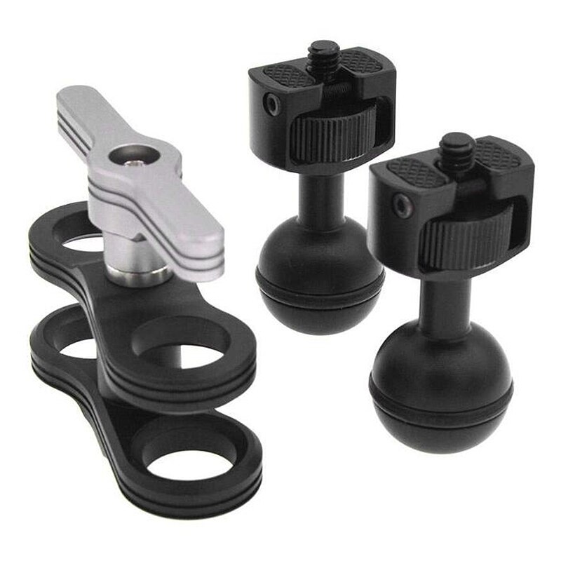 Aluminum Alloy Articulating ic Arm Mount Adapter for Action Camera Monitor Flashlight