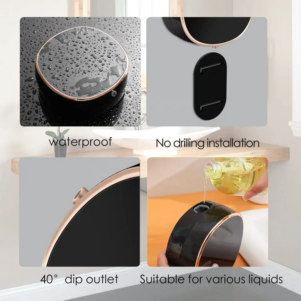 Montagem automática Soap Dispenser Wall Automática Espuma Soap Dispensers Elétrica Infravermelho Sensor Espuma Máquina Líquida Dispende