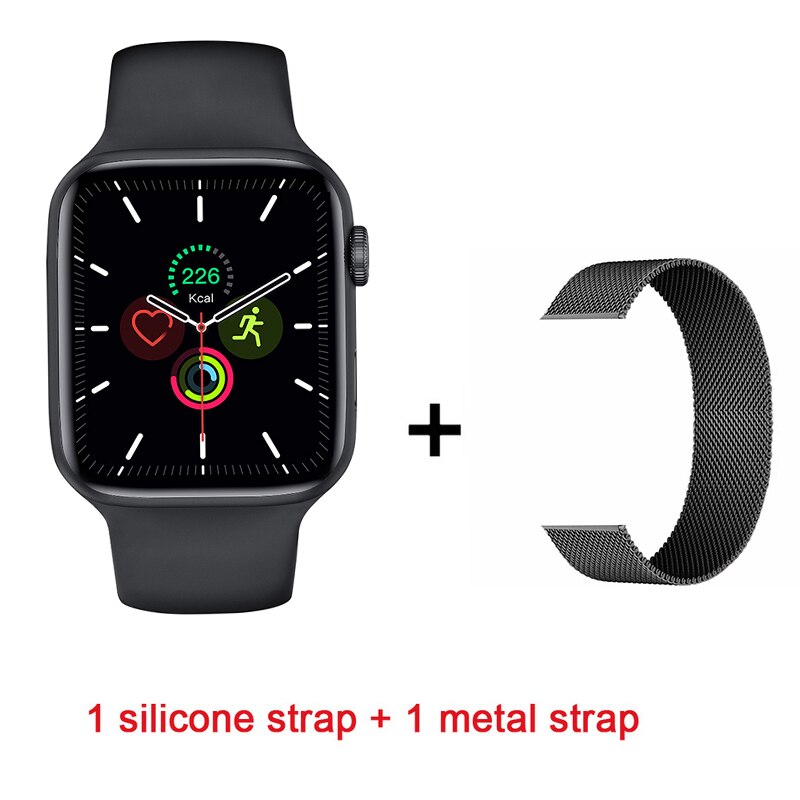 nouveauté S88 IWO 13 PRO montre intelligente femmes hommes série 6 jeux SmartWatch Bluetooth appel fréquence cardiaque ECG caméra à distance: black strap