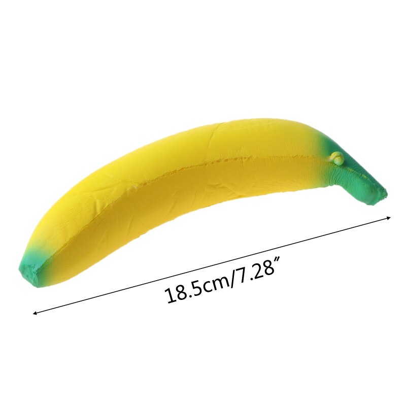 18CM Simulation Banana Squishy Toy Slow Rising Squeeze Stress Decompression Doll 97BD