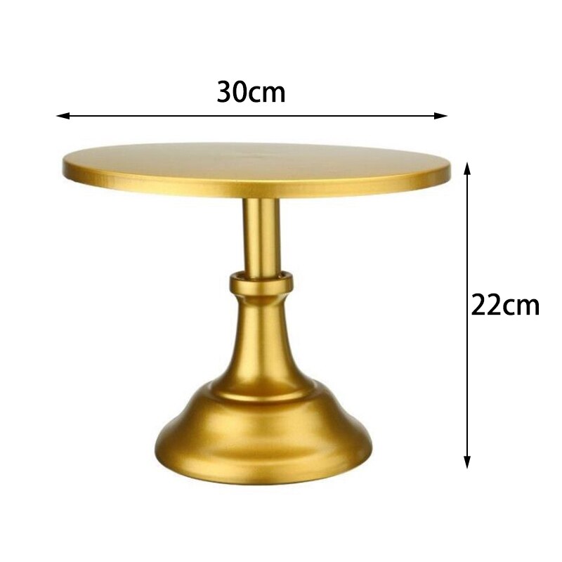 12 Inch Iron Round Cake Stand Pedestal Holder Party 8.66 Inch Height