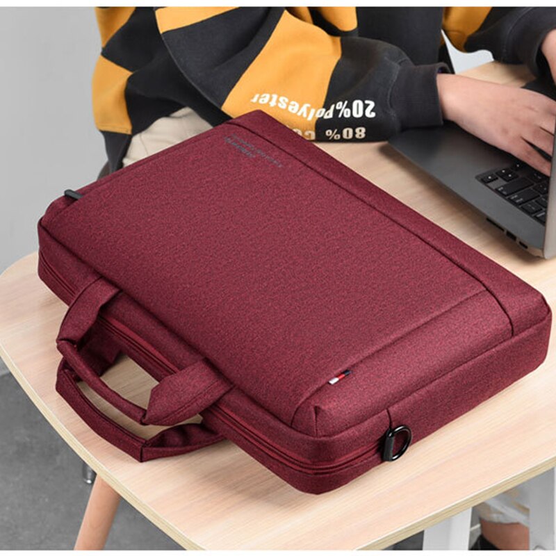 Unisex Oxford Aktentasche Laptop Taschen Business Büro Handtaschen Dokumente Lagerung Tasche Einfarbig Wasserdichte Reisetaschen XA755ZC