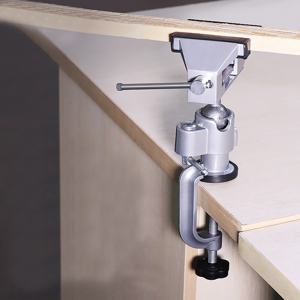 Rotate Bench Vise Swivel Tabletop Clamp Vice Universal Worker Hand Tool Supplies