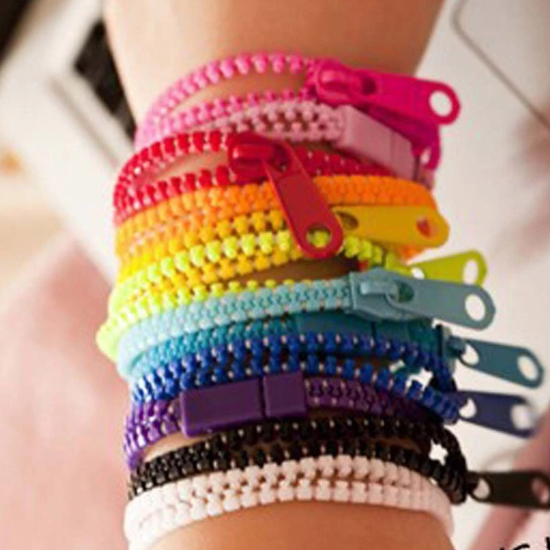Pulsera con cremallera, juguetes antiestrés para la ansiedad para niños, recuerdos de , premios en el aula, Fidget sensorial, terapia de autismo TDAH
