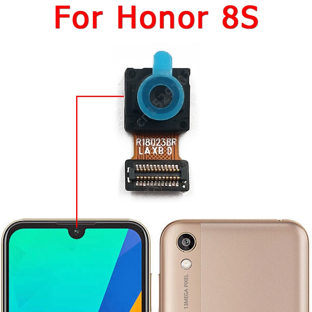 Caméra frontale et arrière d'origine pour Huawei Honor 8S, Module de caméra face principale, câble flexible, pièces de rechange: Honor 8S Front