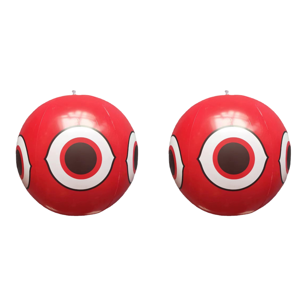 Ballons gonflables anti-oiseaux en PVC pour jardin extérieur, antiparasitaire, 40cm, 1-5 pièces: Gris foncé