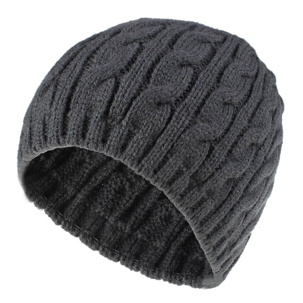 Chapeau en tricot torsadé pour femmes | Chapeau tendance pour adultes, bonnet en laine couleur unie pour les huit mots, automne et hiver: gray