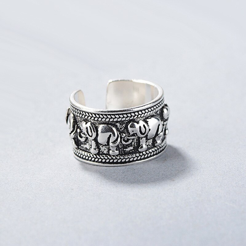 Persoonlijkheid Bohemian Vintage Olifant Ringen Voor Vrouwen Mannen Vintage Ringen Gothic Sieraden Valentines