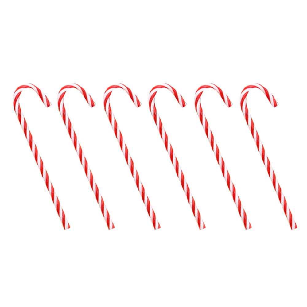 12 Pcs Mini Christmas Candy Cane Christmas Tree Decoration Lawn Stakes House Decoration