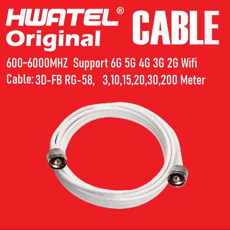 Original HWAWEI LOW LOSS Radio Frequency RF Coaxial Cable RG58 RG-58U Feeder Cable with N Male SMA TS9 CRC9 Connector for Router