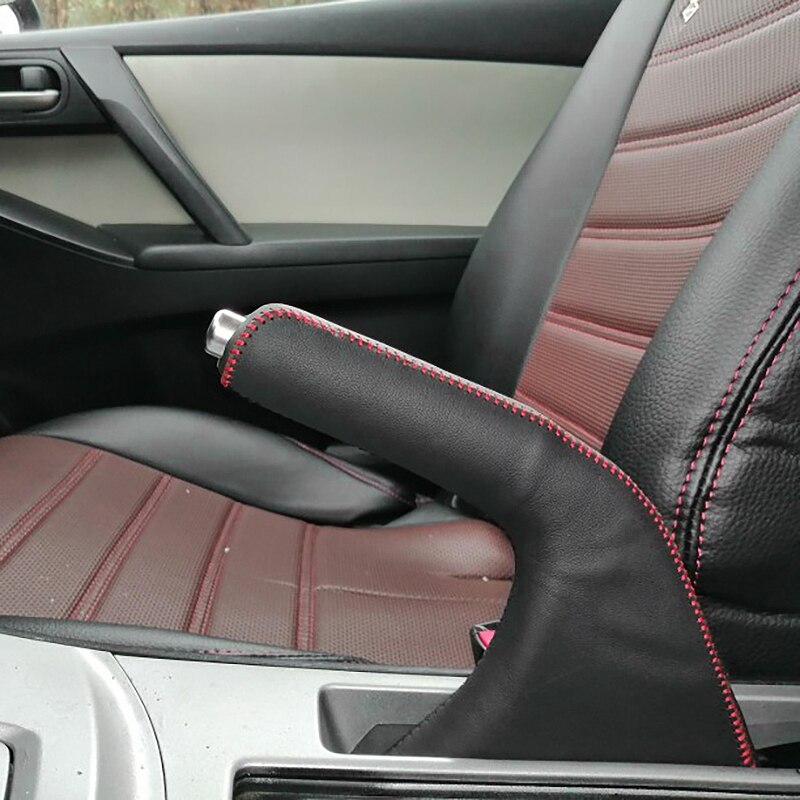 Auto Handrem Covers Case Voor Mazda 3 Auto Lederen Handrem Grips Cover