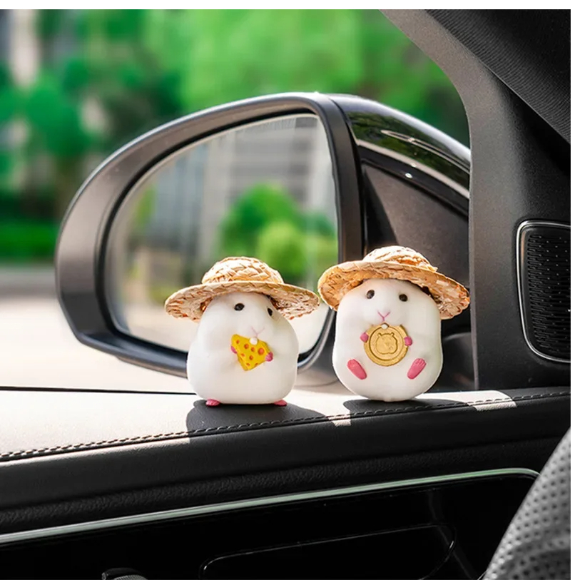 Auto Decoratie Hamster Auto Accessoires Console Schattige Pop Auto-interieur Hanger Decoratie Cool Decoratie Accessoires