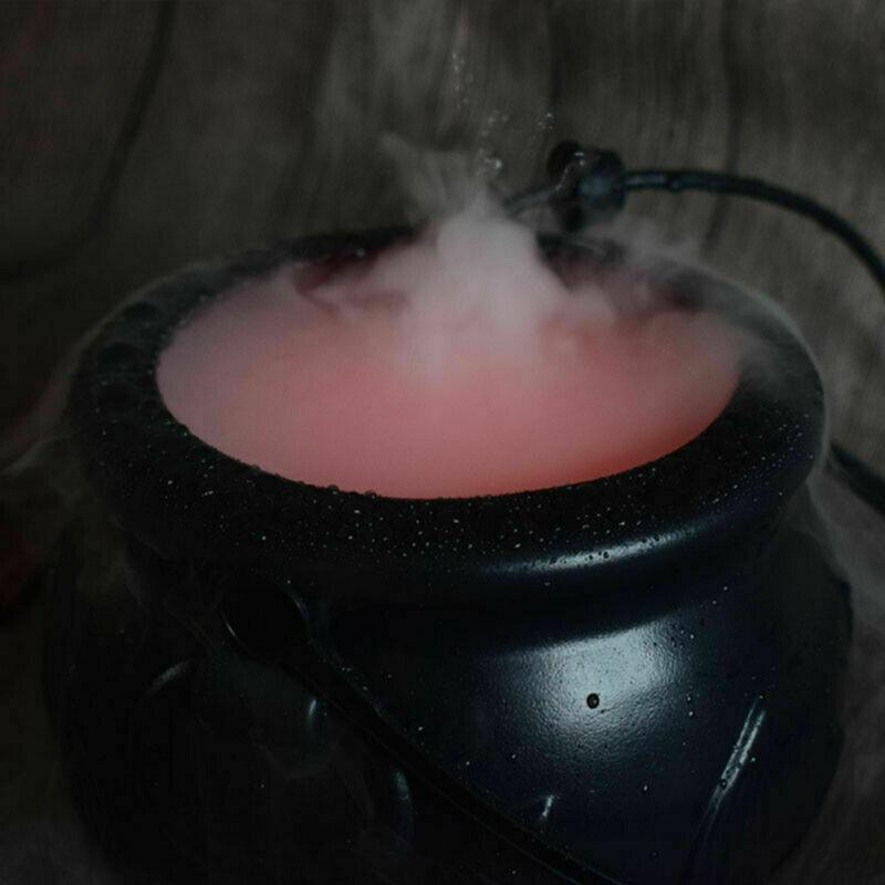 Halloween fumée Machine brouillard brumisateur fabricant couleur changeante chaudron forme fumée Machine brumisateur fête décoration fête accessoire lumière