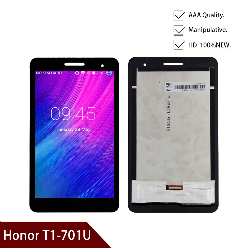 For Huawei Honor Play Mediapad T1 T1-701 T1-701U T1-701W LCD Display Digitizer Screen Touch Panel Sensor Assembly