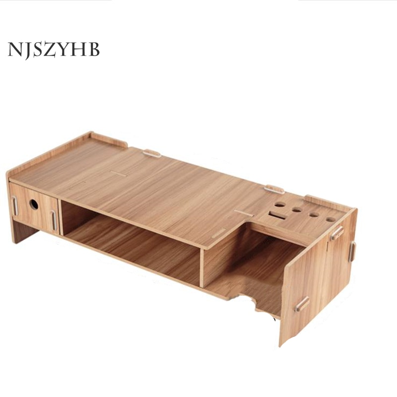 Display Computer Scherm Basis Verhogen Rack Creatieve Desktop Plaat Afwerking Opbergrek Tafel Smalle Computer Bureau