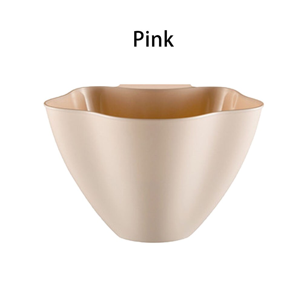 Tipo de suspensão lata de lixo originalidade cozinha armário porta plástico desktop lixo aceitar caixa mobiliário doméstico poubelle de cozinha: Rosa