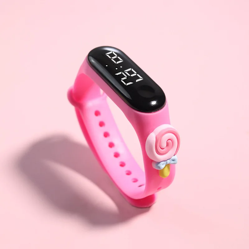 Reloj Digital de para niños, relojes deportivos de silicona, relojes electrónicos para niñas, reloj de pulsera Led de dibujos animados para niños