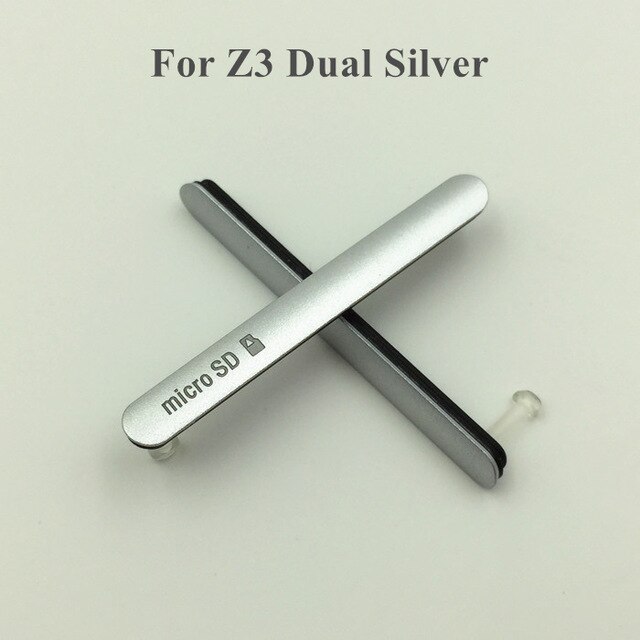 Port ładowania pokrywa USB + Port mikro SD + gniazdo karty SIM gniazdo pyłu dla Sony Xperia Z3 D6603 D6643 D6653 podwójny D6633 D6683