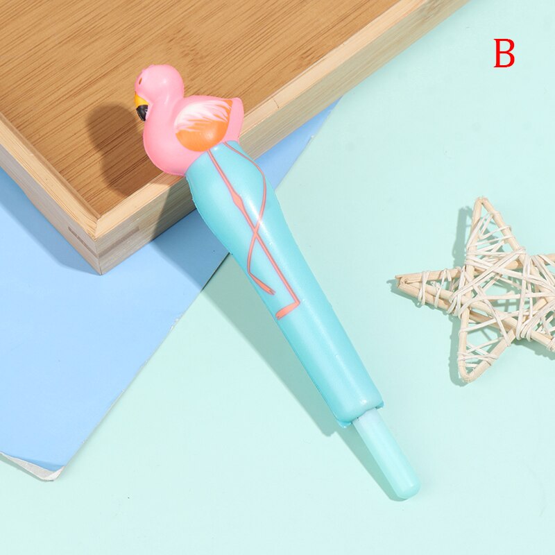 Trage Rebound Flamingo Stress Reliever Zachte Neutrale Pen Student Apparaat Flamingo Stress Reliever Pen: B
