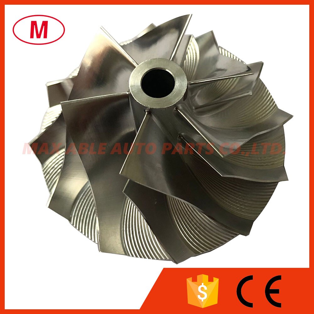 CT20 17291-54060 38.69/57.00Mm 6 + 6 Blades Prestaties Turbo Billet Compressor Wiel/Frezen Wiel voor 17201-54060 Turbocharge