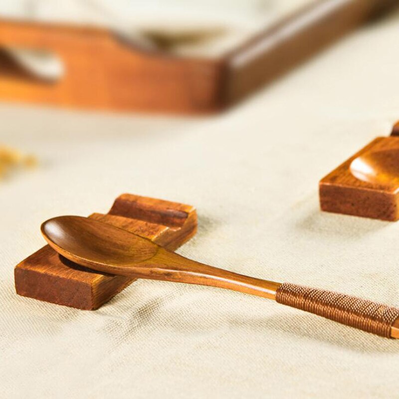 Spisepinner rack dobbel skje støtte rack husholdning spisepinner holder pleie kjøkken gadgets