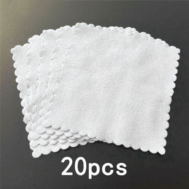 20 X Mikrofaser Kleidung Nano Keramik Glas Farbe Beschichtung Anwendung Fussel-Fre 10*10cm farbe pflege Bausatz: 20Stck Weiß
