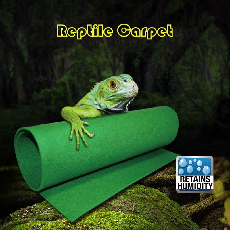 Alfombra para reptiles, terrario tortuga de tierra terrario, ropa de cama, revestimiento de sustrato, absorbente de agua, alfombrilla hidratante para gatear, dragón barbudo, lagarto, tortuga reptiles accerosios