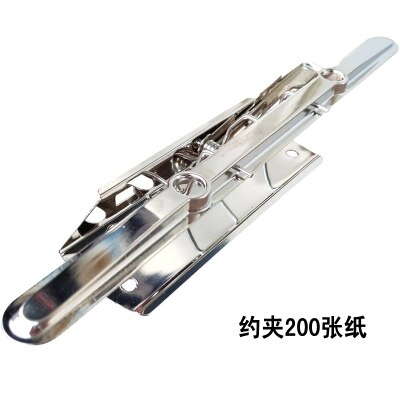 Metal long iron clip Drawing folder Construction site display clip Large newspaper clip 5 pieces