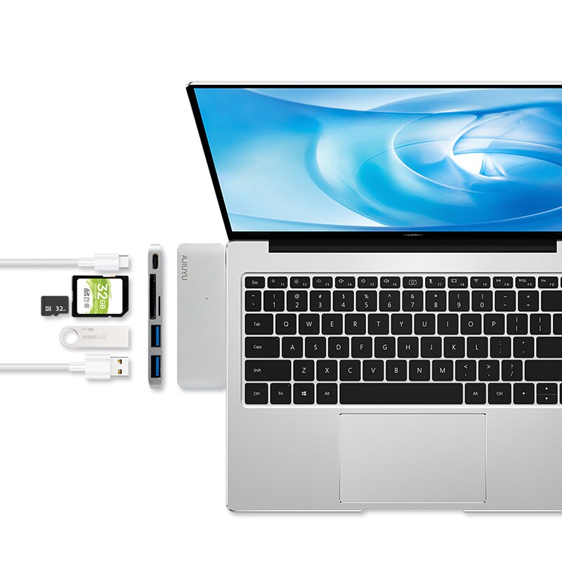 AJIUYU-adaptateur Dock USB Type C vers HDMI, pour Huawei MateBook X Pro, matebook 13, 14, , USB-C et 3.1