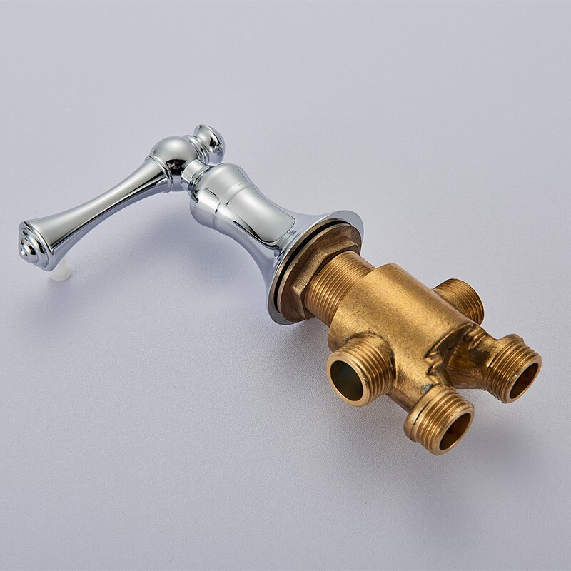 Brass Switch Valve Chrome For Basin Faucet Shower Mixer Bathtub Set Control Valve: B