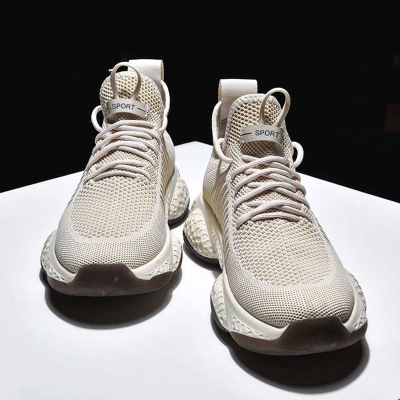 Zomer heren zwarte vulkanische schoenen lichtgewicht ademende platte schoenen heren mesh schoenen loafers casual schoenen heren ademende sneakers