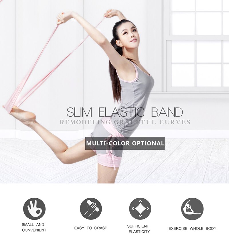 1.5m élastique Yoga étirement résistance exercice Fitness bande Theraband sangle ceinture