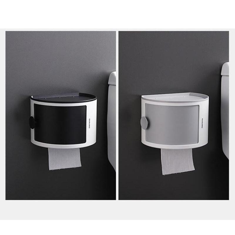 Badkamer Tissue Doos Zelfklevende Tissue Case Waterdichte Opslag Houder Wall Mount Cosmetische Opbergdoos Huishoudelijke