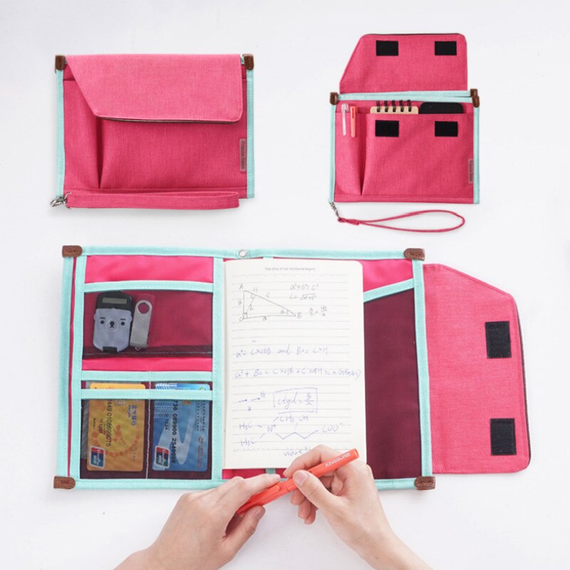 Organizador multifunción de documentos, oficina, gestión, escuela, estudio, cuadernos de escritura, libretas para estudiantes, estuche de lápices, suministros de viaje de negocios