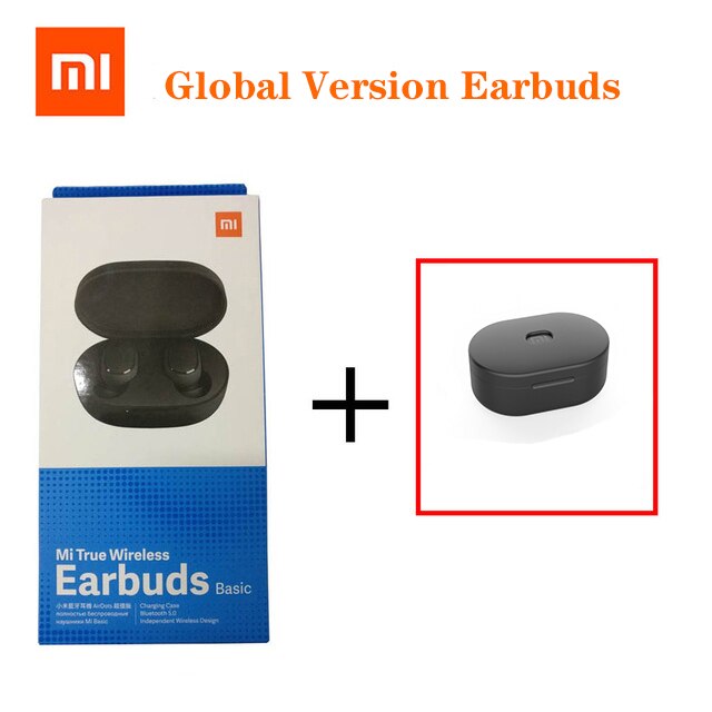 Xiaomi Redmi Airdots Earbuds basic Global Version 5.0 TWS Mi True Wireless Bluetooth Earphone AI Control Gaming sports Headset: Skin Color