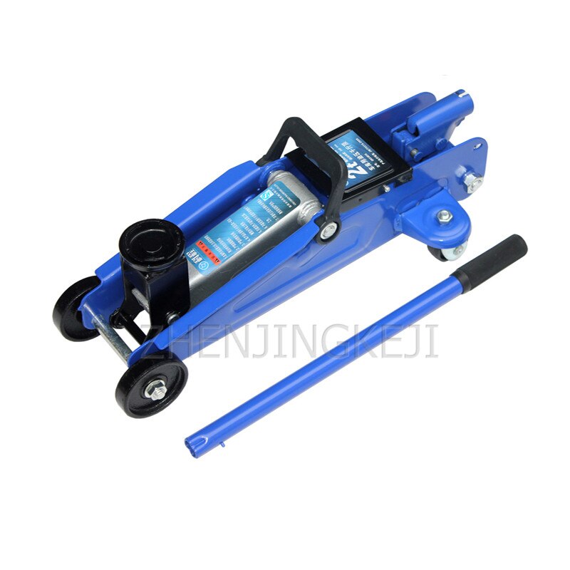Gato hidráulico Horizontal pequeño y portátil para coche de 2 toneladas, Gato hidráulico para vehículo, herramientas de cambio rápido para neumático Manual de coche doméstico