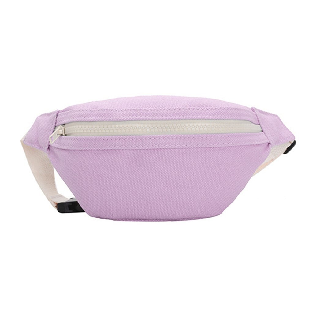 Mini riñonera de lona para niños y niñas, Cangurera roja para el pecho, cartera para teléfono, bolsa para cinturón de bebé: YF1047704