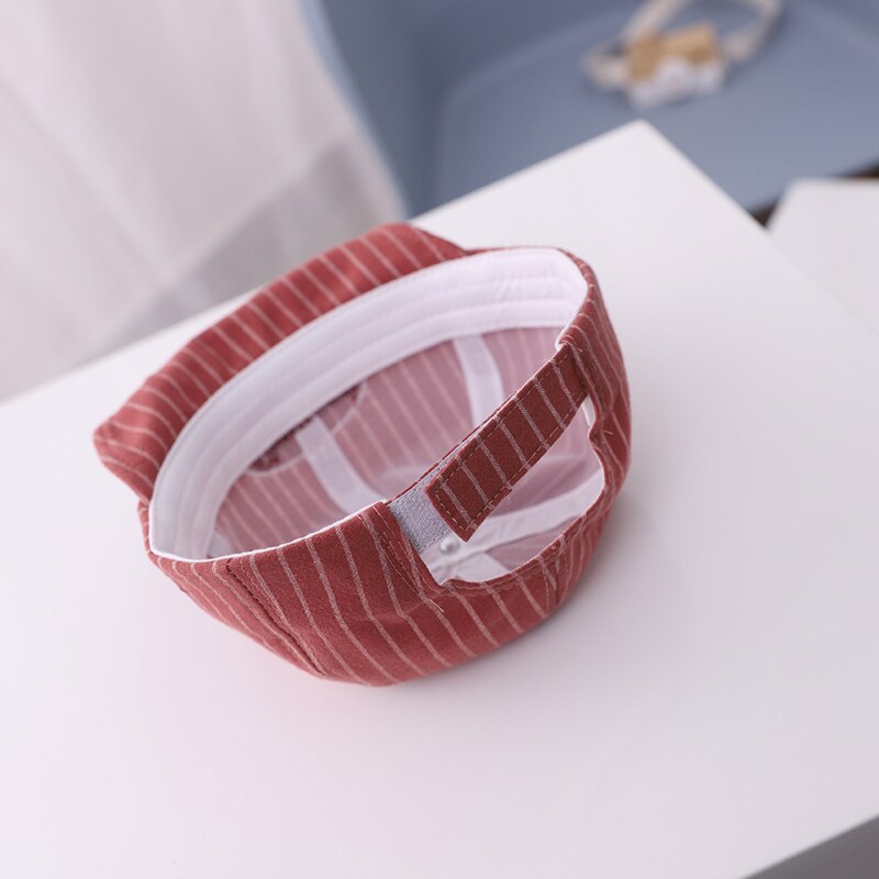 Embroidered Letters Baby Baseball Cap Striped Spring Summer Baby Girl Boy Sun Hat Outdoor Kids Children Visor Hat
