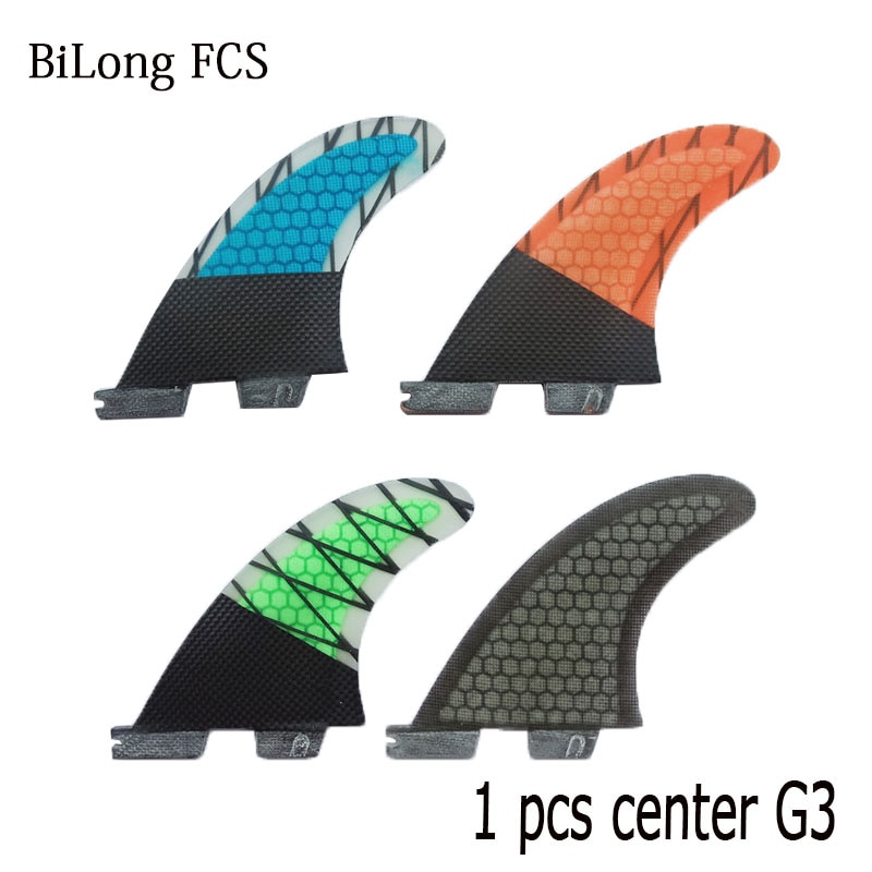 BiLong FCS II Surfboard tail rudder fin fiber single center tail fin carbonfiber SURF FINS surfboard fin sup surfing