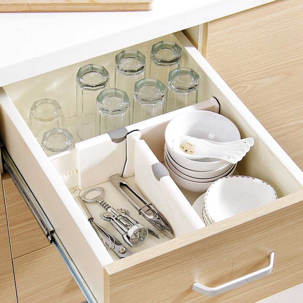 Telescopic Storage Organizer Drawer Storage Divider Partitions Household ABS DIY Wardrobe Socks Spacer Classified