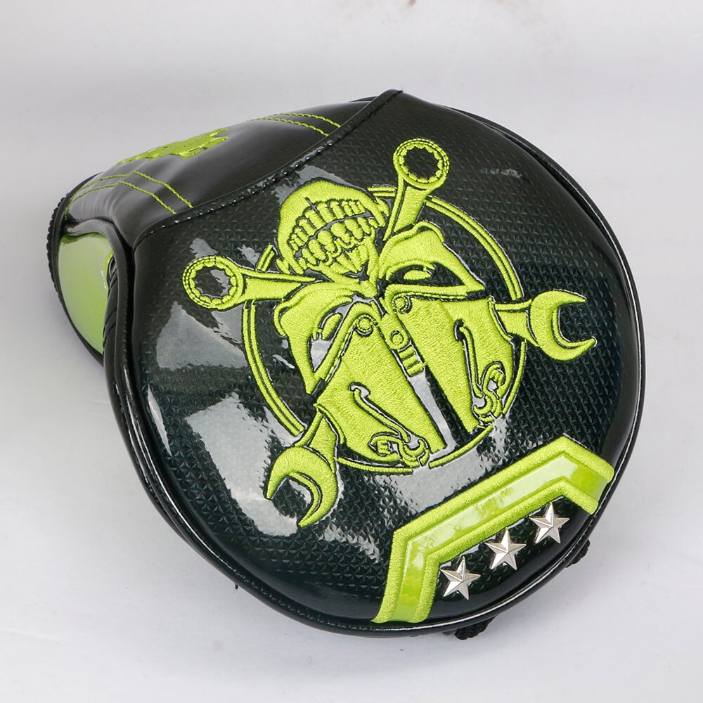 Golf Driver Headcover PU Leather Skull embroidery Head Covers 3 colour to choose golf headcover